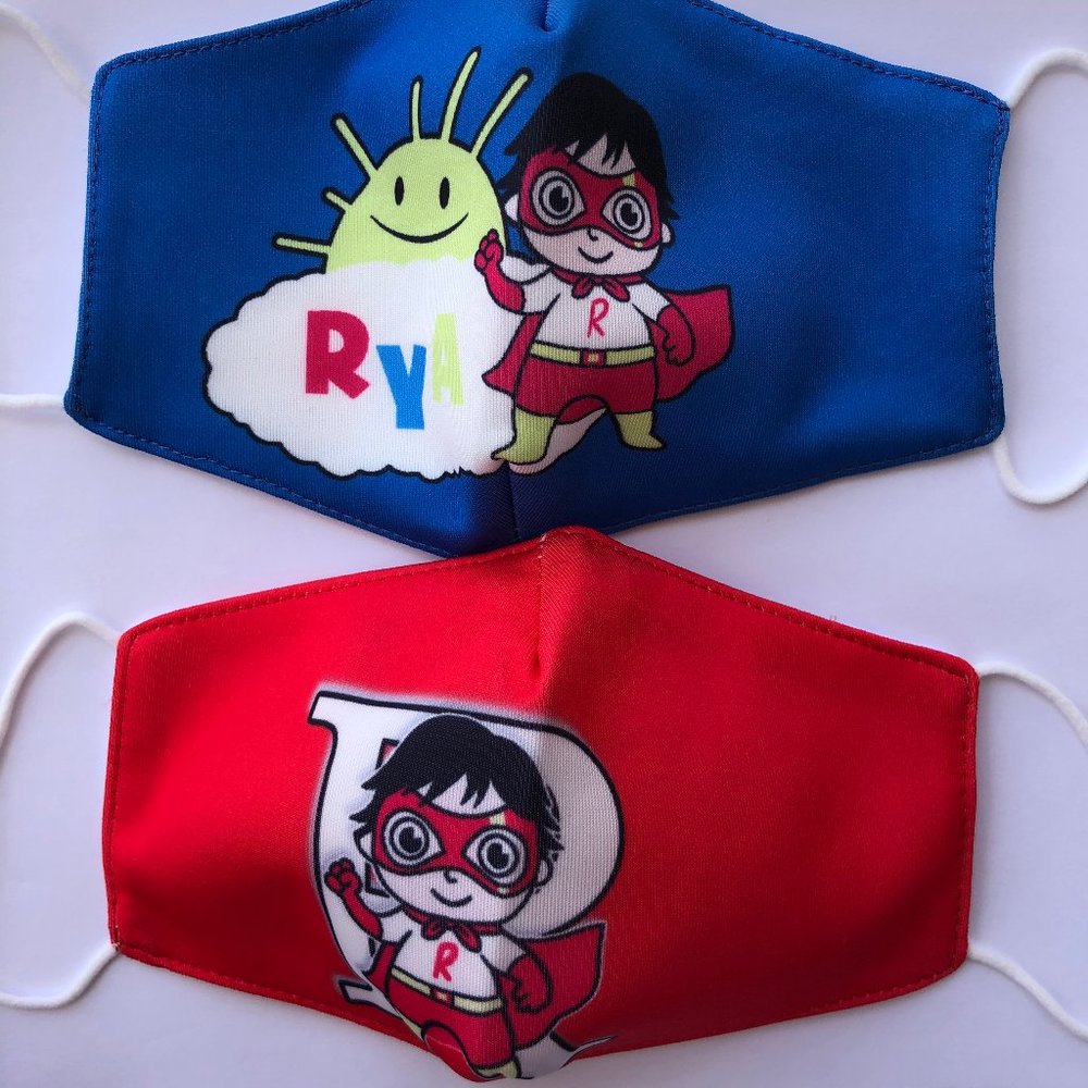 kids girls boys face mask Ryan’s World